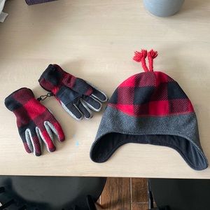 Gap Kids hat and glove set